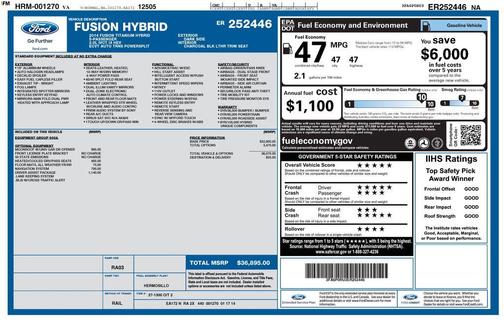 2014 Ford Fusion Hybrid Titanium