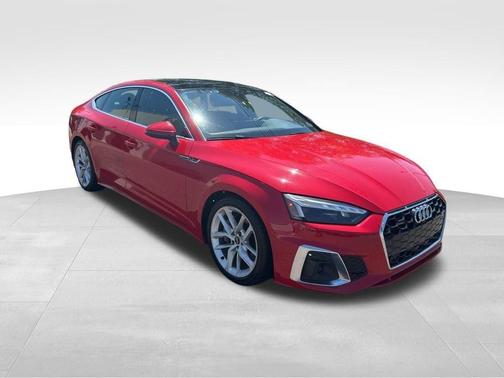 Progressive Red 2024 Audi A5 Sportback S line Premium Plus