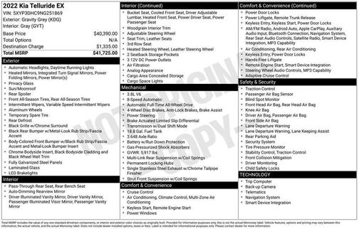 2022 Kia Telluride EX