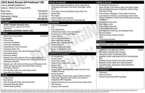 2022 Buick Encore GX Preferred