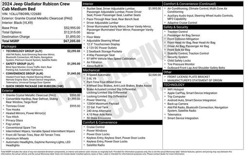 2024 Jeep Gladiator Rubicon