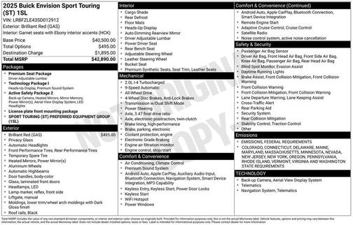 2025 Buick Envision Sport Touring