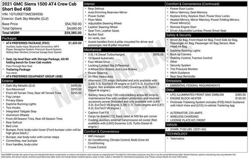2021 GMC Sierra 1500 AT4