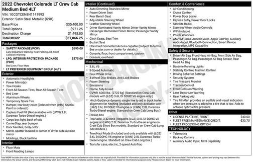 Gray 2022 Chevrolet Colorado LT