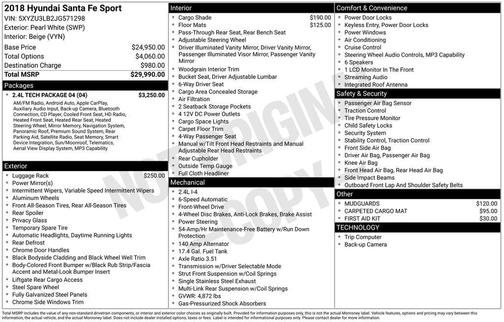 2018 Hyundai Santa Fe Sport 2.4L