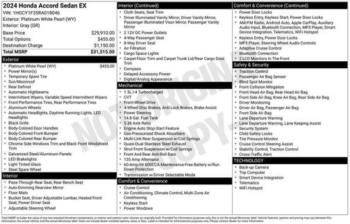 2024 Honda Accord EX
