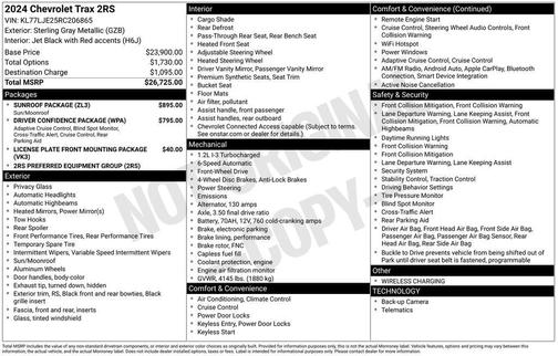 2024 Chevrolet Trax 2RS