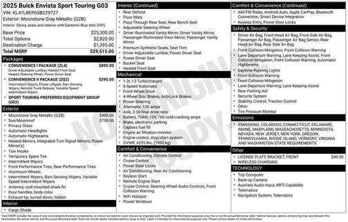 2025 Buick Envista Sport Touring