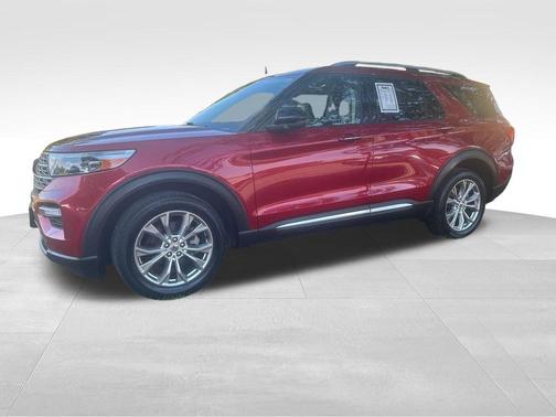 Red 2020 Ford Explorer Limited