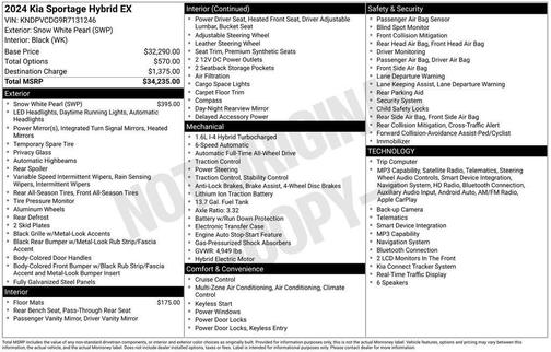 2024 Kia Sportage Hybrid EX