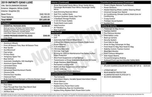 2019 INFINITI QX60 Luxe