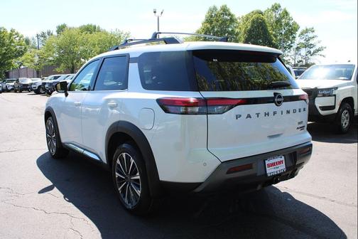 White Pearl 2026 Nissan Pathfinder Platinum