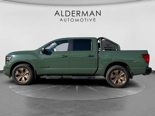 Tactical Green Metallic 2024 Nissan Titan SV