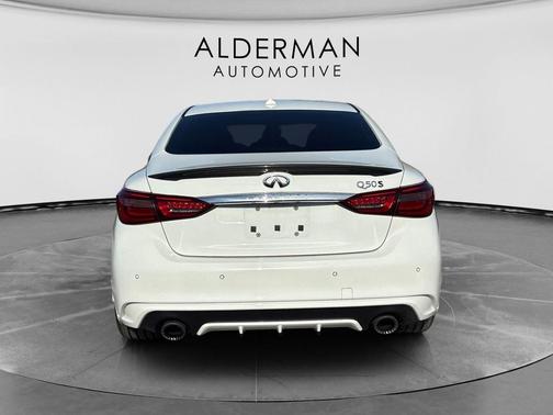 Pure White 2018 INFINITI Q50 3.0t RED SPORT 400