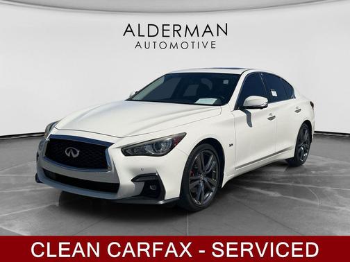 Pure White 2019 INFINITI Q50 3.0t Signature Edition