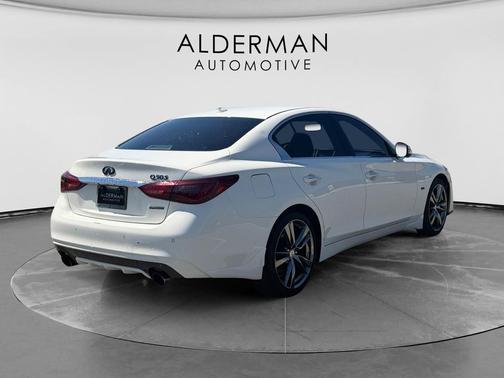 Pure White 2019 INFINITI Q50 3.0t Signature Edition
