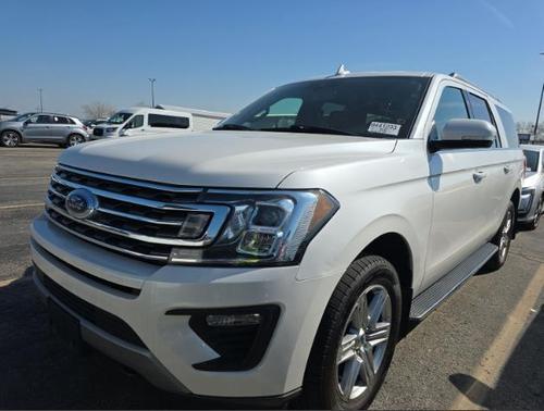 White Platinum Metallic Tri-Coat 2019 Ford Expedition Max XLT