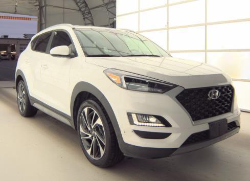 Dazzling White 2019 Hyundai TUCSON Sport