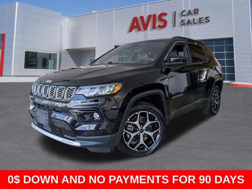 Diamond Black Crystal Pearlcoat 2025 Jeep Compass Limited
