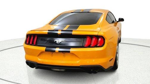 Orange 2018 Ford Mustang EcoBoost