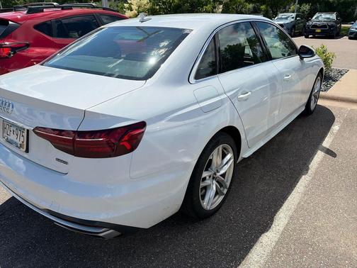 Glacier White Metallic 2020 Audi A4 45 Premium