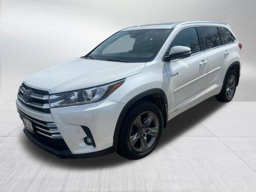 Blizzard Pearl 2019 Toyota Highlander Hybrid Platinum