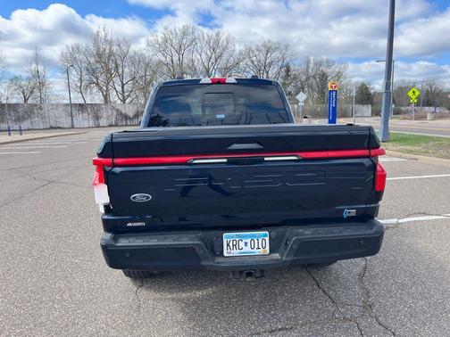Antimatter Blue Metallic 2023 Ford F-150 Lightning LARIAT