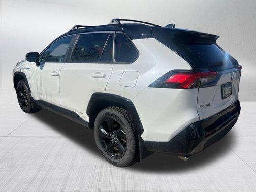 Blizzard Pearl w/Midnight Black Roof 2020 Toyota RAV4 Hybrid SE