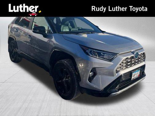 Silver Sky Metallic/Midnight Black Metallic 2021 Toyota RAV4 Hybrid SE
