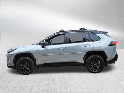Silver Sky Metallic/Midnight Black Metallic 2022 Toyota RAV4 Hybrid SE