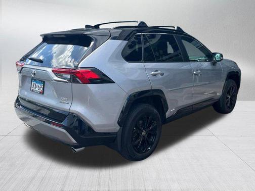 Silver Sky Metallic/Midnight Black Metallic 2022 Toyota RAV4 Hybrid SE