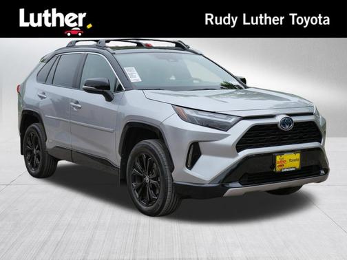 Silver Sky Metallic/Midnight Black Metallic 2022 Toyota RAV4 Hybrid SE
