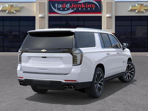 Polar White Tricoat 2026 Chevrolet Suburban High Country, 4WD