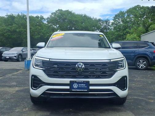Opal White Pearl Effect 2025 Volkswagen Atlas 2.0T SEL Premium R-Line