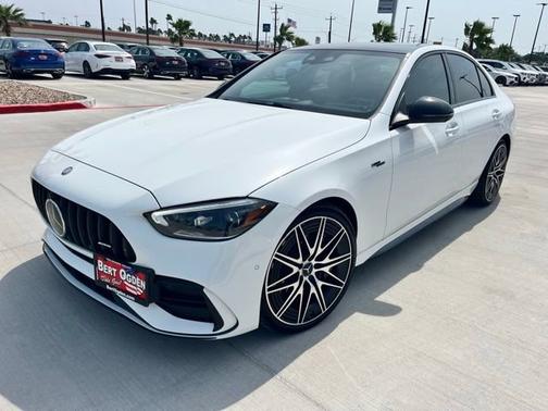 MANUFAKTUR Moonlight White Metallic 2025 Mercedes-Benz AMG C 43 4MATIC