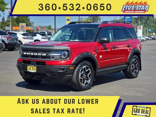 Rapid Red Metallic Tinted Clearcoat 2021 Ford Bronco Sport Big Bend