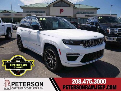 Bright White Clearcoat 2023 Jeep Grand Cherokee Summit