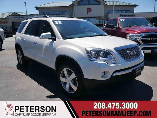 White Diamond Clearcoat 2012 GMC Acadia SLT-2