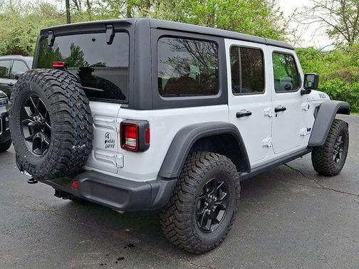 Bright White Clearcoat 2025 Jeep Wrangler 4xe Willys