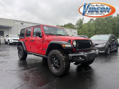 Firecracker Red Clearcoat 2025 Jeep Wrangler 4xe Willys