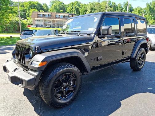 Black Clearcoat 2023 Jeep Wrangler Sport S