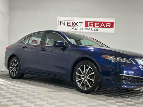 Blue 2015 Acura TLX V6 Tech