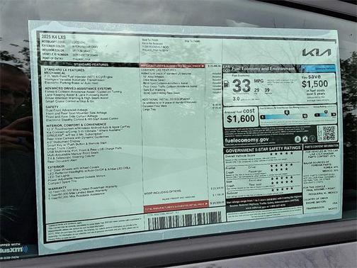 2025 Kia K4 LXS