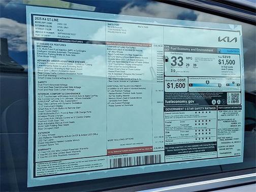 2025 Kia K4 GT-Line