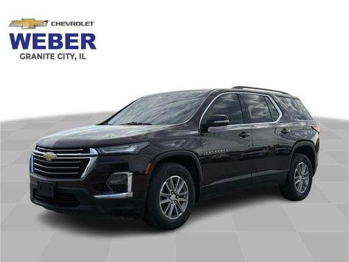 Black Cherry Metallic 2023 Chevrolet Traverse LT Cloth