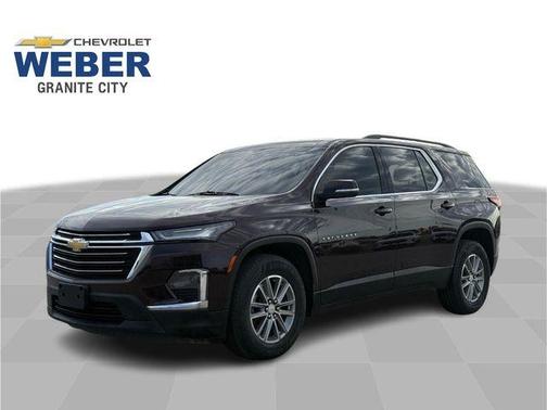 Black Cherry Metallic 2023 Chevrolet Traverse LT Cloth