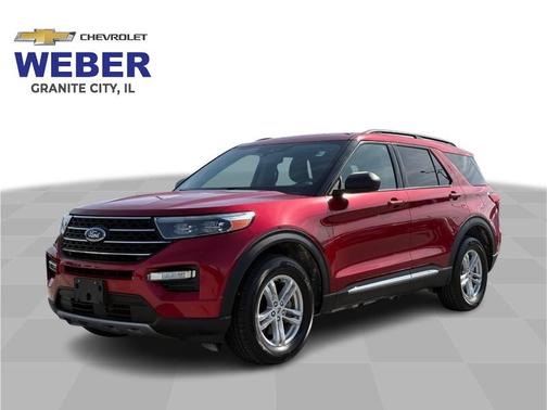 Red Metallic 2023 Ford Explorer XLT