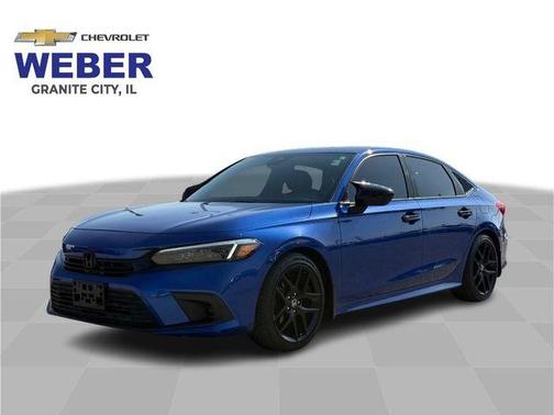 Blue 2022 Honda Civic Sport