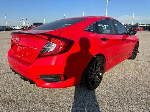 Red 2019 Honda Civic Sport