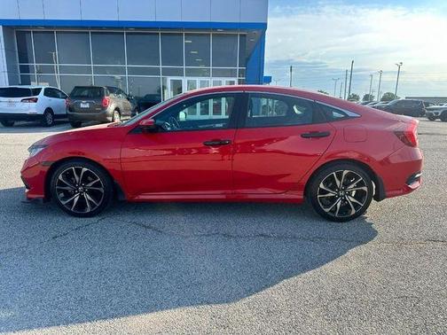 Red 2019 Honda Civic Sport